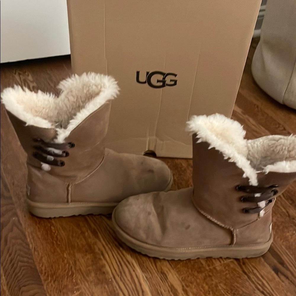 UGG Tan Winter Boots with Sheepskin Lining